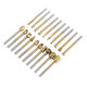 20Pcs Titanium Coated Rotary File Cutters HSS Mini Burr Wood Working Milling Carving Rasp Drill Bits