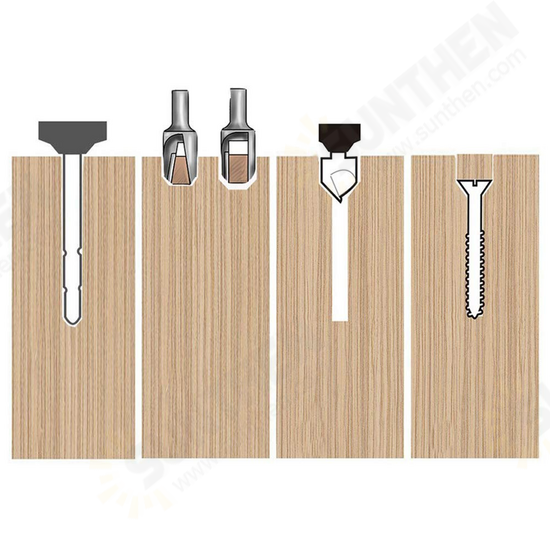 23Pcs Woodworking Chamfer Countersink Drill Bit Set 6Pcs 1/4 Inch Hexagon 5 Flute 90° Countersink Drill 7Pcs Three-Pointed Drill 8Pcs Wood Plug Cutter 23Pcs Woodworking Chamfer Countersink Drill Bit Set 6Pcs 1/4 Inch Hexagon 5 Flute 90° Countersink Drill 7Pcs Three-Pointed Drill 8Pcs Wood Plug Cutter