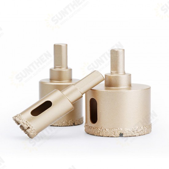 25-60mm Brazed Hole Saw Cutter Hole Puncher Tile Ceramic Glass Marble Emery Drill Bit