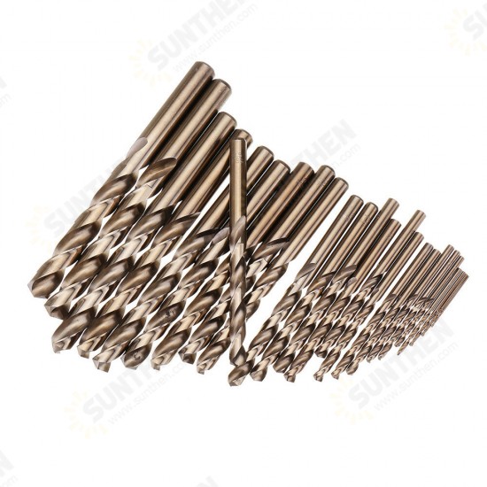 25pcs 1-13mm HSS M35 Cobalt Twist Drill Bit Set for Metal Wood Drilling 25pcs 1-13mm HSS M35 Cobalt Twist Drill Bit Set for Metal Wood Drilling