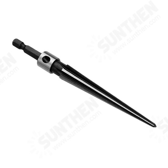 3-13mm Bridge Pin Hole Hand Held Taper Reamer T Handle Tapered 6 Fluted Chamfer Bit Woodworking Tool