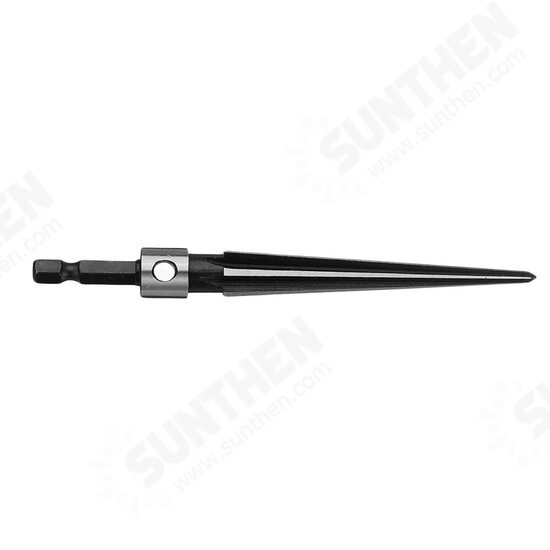 3-13mm Bridge Pin Hole Hand Held Taper Reamer T Handle Tapered 6 Fluted Chamfer Bit Woodworking Tool 3-13mm Bridge Pin Hole Hand Held Taper Reamer T Handle Tapered 6 Fluted Chamfer Bit Woodworking Tool