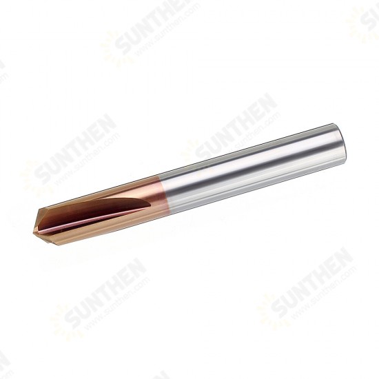 3 Flutes 120 Degree Carbide Chamfer Mill 2-8mm HRC55 Tungsten Steel AlTiN Coating Milling Cutter