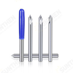 3.175mm Shank HSS Engraving Bit End Milling Cutter 20/30/45/60 Degrees Tip 0.1 0.2 0.3mm 3D Milling Bit Woodworking Carving