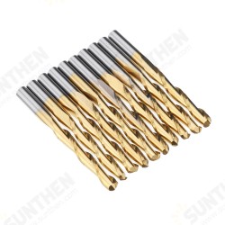 3.175mm Shank Spiral Ball Nose End Mill Cutter Tungsten Carbide Titanuim Coated Milling Cutter CNC Tool