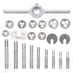 31pcs Multifunction Tap Die Set M1-M2.5 Metric Thread Tap and Die Screw Set External Thread Cutting Tapping Hand Tool Kit 31pcs Multifunction Tap Die Set M1-M2.5 Metric Thread Tap and Die Screw Set External Thread Cutting Tapping Hand Tool Kit