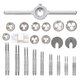 31pcs Multifunction Tap Die Set M1-M2.5 Metric Thread Tap and Die Screw Set External Thread Cutting Tapping Hand Tool Kit