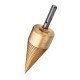 32/42mm Titanium Coated HSS Round/Square/Hexagonal Shank Firewood Drill Bit Splitter Wood Split Cone Drill Bit For Tree Cutting