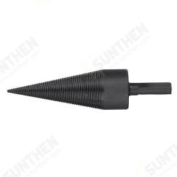 38/42/45mm Kindling Firewood Splitter Drill Bit Firewood Split Drill Bit Triangle Shank for Electric Drill