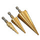 3pcs 4-12/20/32mm HSS Titanium Step Cone Drill Bit Hex Shank Hole Cutter