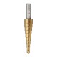 4-12/4-20/4-32mm HSS 6542 Titanium Coated Step Drill Bit Triangle Shank 4-12/4-20/4-32mm HSS 6542 Titanium Coated Step Drill Bit Triangle Shank