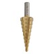 4-12/4-20/4-32mm HSS 6542 Titanium Coated Step Drill Bit Triangle Shank 4-12/4-20/4-32mm HSS 6542 Titanium Coated Step Drill Bit Triangle Shank