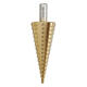 4-12/4-20/4-32mm HSS 6542 Titanium Coated Step Drill Bit Triangle Shank 4-12/4-20/4-32mm HSS 6542 Titanium Coated Step Drill Bit Triangle Shank