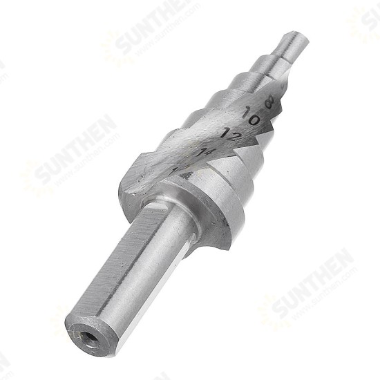 4-16.5mm HSS Step Drill Bit High Speed Steel Triangular Handle Spiral Groove Step Drill Bit 4-16.5mm HSS Step Drill Bit High Speed Steel Triangular Handle Spiral Groove Step Drill Bit