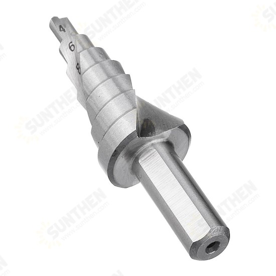 4-16.5mm HSS Step Drill Bit High Speed Steel Triangular Handle Spiral Groove Step Drill Bit 4-16.5mm HSS Step Drill Bit High Speed Steel Triangular Handle Spiral Groove Step Drill Bit