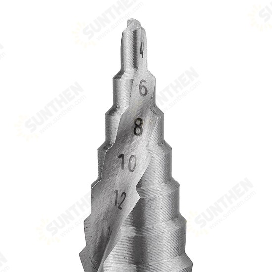 4-16.5mm HSS Step Drill Bit High Speed Steel Triangular Handle Spiral Groove Step Drill Bit 4-16.5mm HSS Step Drill Bit High Speed Steel Triangular Handle Spiral Groove Step Drill Bit