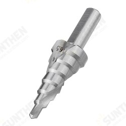 4-16.5mm HSS Step Drill Bit High Speed Steel Triangular Handle Spiral Groove Step Drill Bit