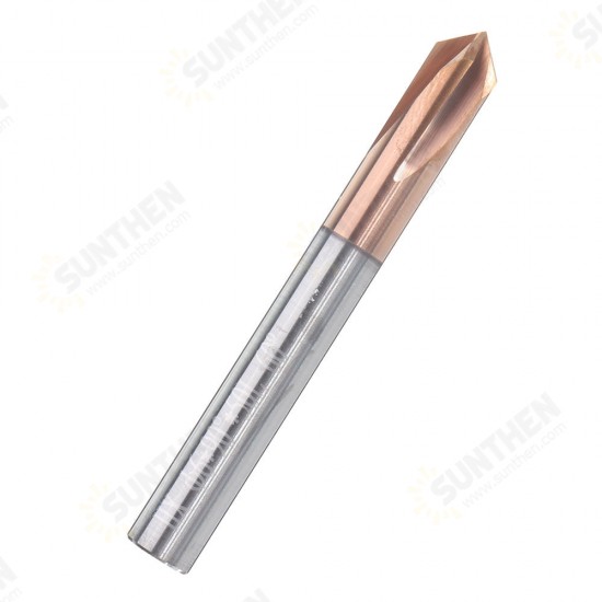 4 Flutes 90 Degree Chamfer Mill HRC60 3-12mm Tungsten Steel AlTiN Coating Milling Cutter 4 Flutes 90 Degree Chamfer Mill HRC60 3-12mm Tungsten Steel AlTiN Coating Milling Cutter