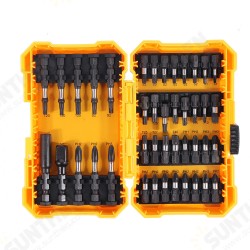 42PCS Screwdriver Bit Set 40PCS Phillips Torx Square Screwdriver Bits Quick Change Extension Rod 3/8 Inch Socket Driver Adapter with Box