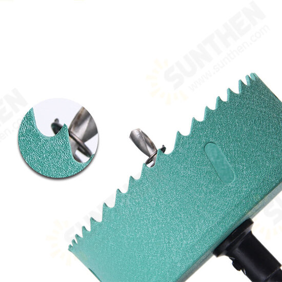 45-100mm M42 HSS Hole Saw Cutter Aurora Green Metal Tip Drill For Aluminum Iron Wood Drilling