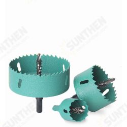 45-100mm M42 HSS Hole Saw Cutter Aurora Green Metal Tip Drill For Aluminum Iron Wood Drilling