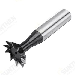 45 Degree 10-35mm Dovetail Groove HSS Straight Shank Slot Milling Cutter End Mill CNC Bit 45 Degree 10-35mm Dovetail Groove HSS Straight Shank Slot Milling Cutter End Mill CNC Bit