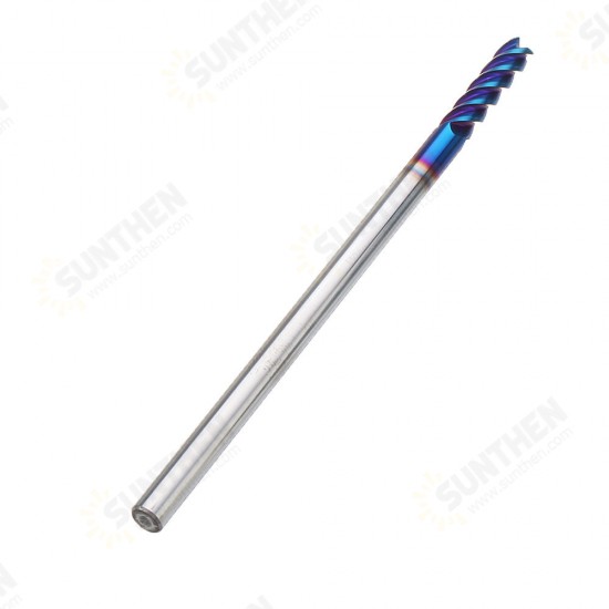 4/5/6/8mm HRC60 4 Flutes Milling Cutter L100mm Blue NACO Coated Tungsten Carbide Milling Cutter CNC Tool 4/5/6/8mm HRC60 4 Flutes Milling Cutter L100mm Blue NACO Coated Tungsten Carbide Milling Cutter CNC Tool