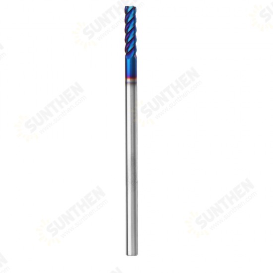 4/5/6/8mm HRC60 4 Flutes Milling Cutter L100mm Blue NACO Coated Tungsten Carbide Milling Cutter CNC Tool 4/5/6/8mm HRC60 4 Flutes Milling Cutter L100mm Blue NACO Coated Tungsten Carbide Milling Cutter CNC Tool