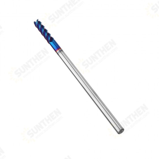 4/5/6/8mm HRC60 4 Flutes Milling Cutter L100mm Blue NACO Coated Tungsten Carbide Milling Cutter CNC Tool 4/5/6/8mm HRC60 4 Flutes Milling Cutter L100mm Blue NACO Coated Tungsten Carbide Milling Cutter CNC Tool