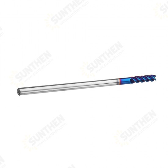 4/5/6/8mm HRC60 4 Flutes Milling Cutter L100mm Blue NACO Coated Tungsten Carbide Milling Cutter CNC Tool 4/5/6/8mm HRC60 4 Flutes Milling Cutter L100mm Blue NACO Coated Tungsten Carbide Milling Cutter CNC Tool