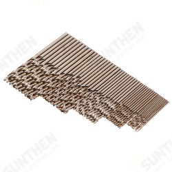 50pcs 1/1.5/2/2.5/3mm HSS M35 Cobalt Twist Drill Bit