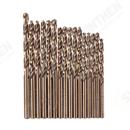 51Pcs 1-6mm M35 Cobalt Drill Bit Set HSS-Co Jobber Length Twist Drill Bits with Metal Case for Stainless Steel Wood Metal Drilling 51Pcs 1-6mm M35 Cobalt Drill Bit Set HSS-Co Jobber Length Twist Drill Bits with Metal Case for Stainless Steel Wood Metal Drilling