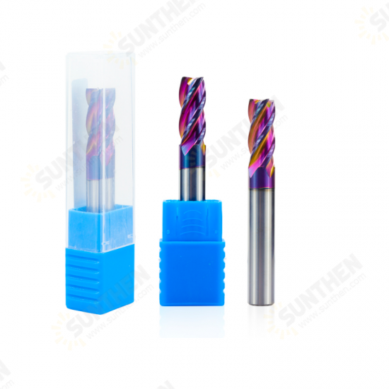 5/6/8/10/12mm ULTRA Surface Tungsten Carbide End Mill HRC60 4 Flute Spiral End Milling Cutter CNC Router Bit