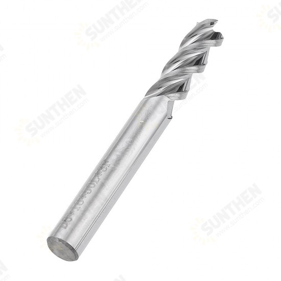 5/6/8mm 3 Flutes End Mill Cutter Tungsten Carbide Milling Tool for Aluminum