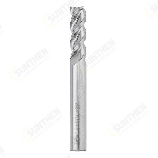 5/6/8mm 3 Flutes End Mill Cutter Tungsten Carbide Milling Tool for Aluminum