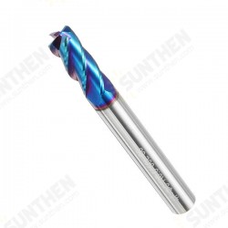 5/6/8mm R0.5 Nano Blue Coating Carbide End Mill HRC60 4 Flute CNC Milling Cutter