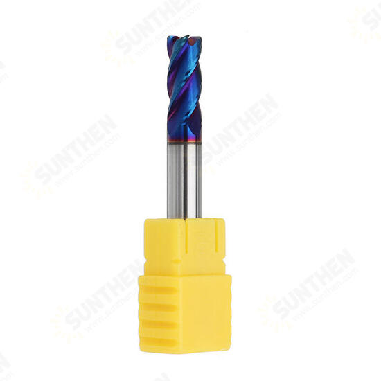 5/6/8mm R0.5 Nano Blue Coating Carbide End Mill HRC60 4 Flute CNC Milling Cutter 5/6/8mm R0.5 Nano Blue Coating Carbide End Mill HRC60 4 Flute CNC Milling Cutter