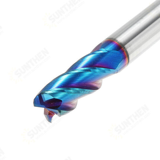 5/6/8mm R0.5 Nano Blue Coating Carbide End Mill HRC60 4 Flute CNC Milling Cutter 5/6/8mm R0.5 Nano Blue Coating Carbide End Mill HRC60 4 Flute CNC Milling Cutter