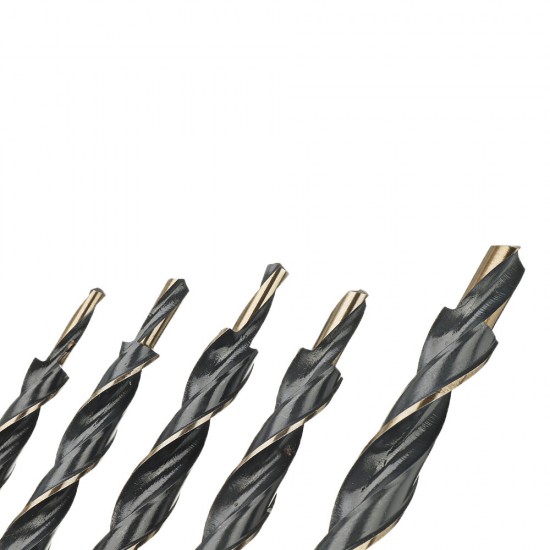 5Pcs Cobalt Drill HSS-Co Twist Step Drill Bits for Manual Pocket Hole Jig Master Woodworking Metal Stainless Steel Drilling