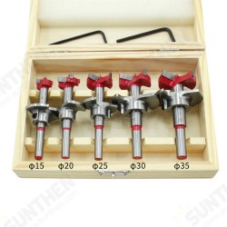 5Pcs Forstner Drill Bit Set 15 20 25 30 35mm Wood Auger Cutter Hexagon Wrench Woodworking Hole Saw For Power Tools 5Pcs Forstner Drill Bit Set 15 20 25 30 35mm Wood Auger Cutter Hexagon Wrench Woodworking Hole Saw For Power Tools