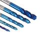 5Pcs M3-M8 Spiral Thread Screw Tap Drill Blue Nano Coated Machine Tap Metric Drill Bit Set