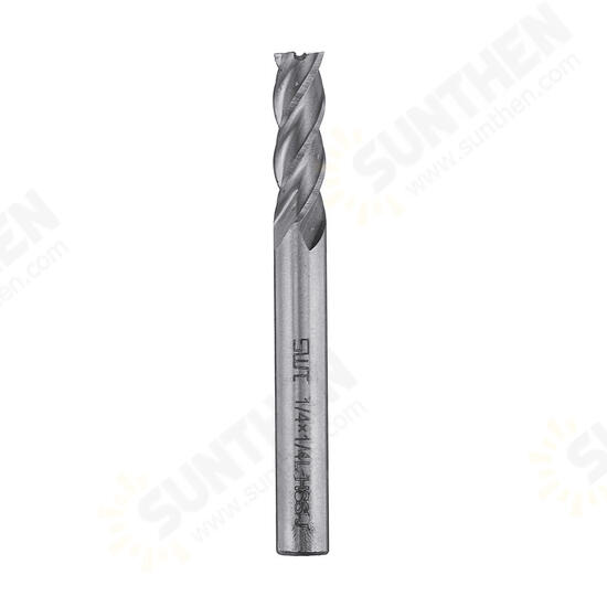 5pcs 1/8-5/16 Inch Imperial Milling Cutter High Speed Steel CNC Cutter Spiral End Mill