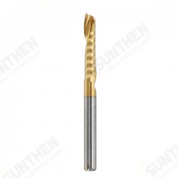 5pcs 3.175mm Shank 17mm Single Flute End Mill Cutter Titanium Coated Spiral Milling Cutter 5pcs 3.175mm Shank 17mm Single Flute End Mill Cutter Titanium Coated Spiral Milling Cutter