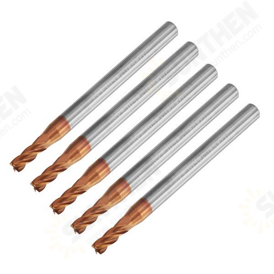 5pcs 3mm 4 Flutes Tungsten Carbide End Mill Cutter HRC55 AlTiN Coating End Mill Cutter 5pcs 3mm 4 Flutes Tungsten Carbide End Mill Cutter HRC55 AlTiN Coating End Mill Cutter
