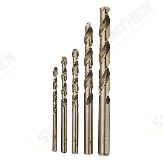 5pcs 4-10mm HSS M35 Cobalt Twist Drill Bit 4/5/6/8/10mm for Metal Stainless Steel Aluminium Copper 5pcs 4-10mm HSS M35 Cobalt Twist Drill Bit 4/5/6/8/10mm for Metal Stainless Steel Aluminium Copper