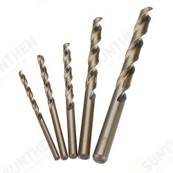 5pcs 4-10mm HSS M35 Cobalt Twist Drill Bit 4/5/6/8/10mm for Metal Stainless Steel Aluminium Copper 5pcs 4-10mm HSS M35 Cobalt Twist Drill Bit 4/5/6/8/10mm for Metal Stainless Steel Aluminium Copper