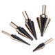 5pcs HSS Step Drill Bit Set Hole Cutter Drilling Tool Multiple Hole 50 Sizes with Aluminum Case 5pcs HSS Step Drill Bit Set Hole Cutter Drilling Tool Multiple Hole 50 Sizes with Aluminum Case