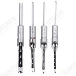 6.35/7.94/9.5/12.7mm Woodworking Square Hole Drill Bit Mortising Chisel 1/4 to 1/2 Inch