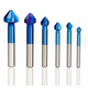 6Pcs 3 Flutes HSS Blue Nano Chamfering End Mill 90 Degree Chamfer Cutter Countersink Drill Bit 6Pcs 3 Flutes HSS Blue Nano Chamfering End Mill 90 Degree Chamfer Cutter Countersink Drill Bit