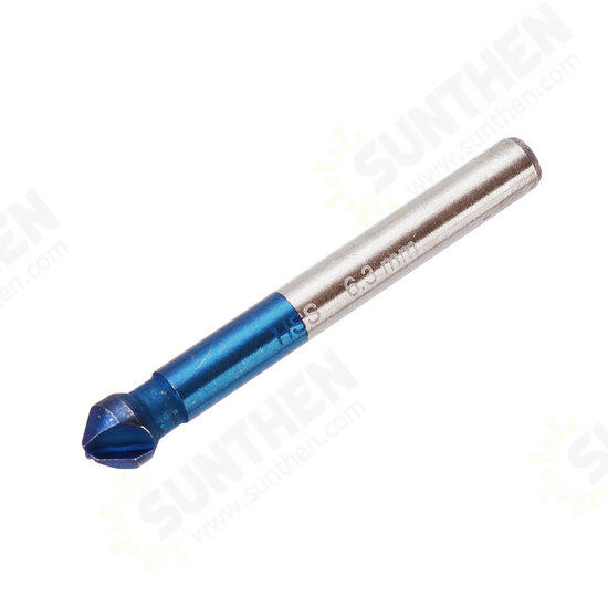 6Pcs 3 Flutes HSS Blue Nano Chamfering End Mill 90 Degree Chamfer Cutter Countersink Drill Bit 6Pcs 3 Flutes HSS Blue Nano Chamfering End Mill 90 Degree Chamfer Cutter Countersink Drill Bit